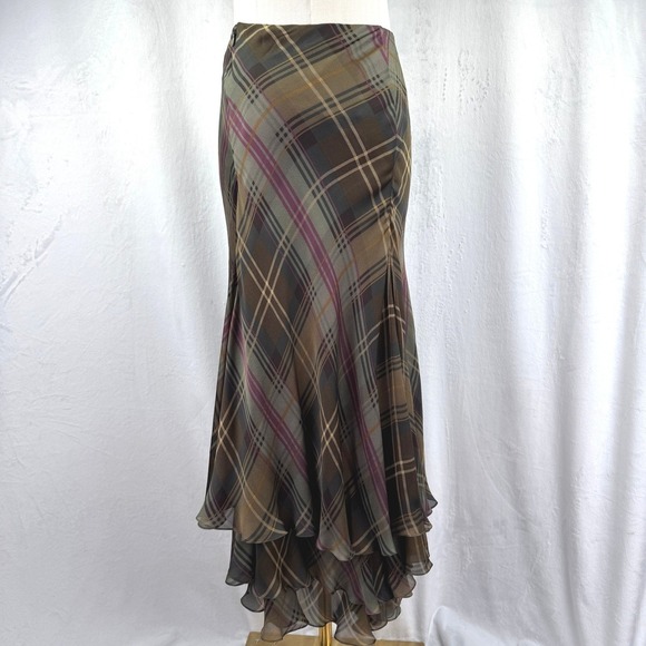 NWT Ralph Lauren Collection Purple Label Fall 2003 Runway Silk Skirt USA Sz 4 - Picture 14 of 16